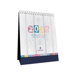 Collins Desktop Calendar 175 x 220mm Month To View Brighton