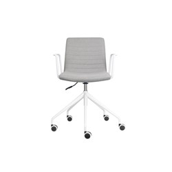 Rapidline Pixel Breakout Room Chair With Arms White Legs Light Grey Fabric Seat