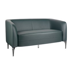 Rapidline Liso Lounge 2 Seater 1310W x 720D x 700mmH Forest Green PU Leather