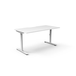 Rapidline Halo Static Single Sided Workstation 1500W x 750D x 730mmH Natural White/White