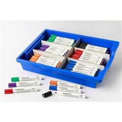 Staedtler 351 Lumocolor Whiteboard Marker Bullet 2mm Assorted Tray Of 90