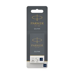 Parker Quink Fountain Pen Ink Refill Long Cartridge Black And Blue Pack Of 5