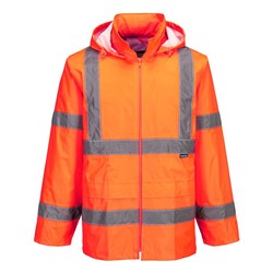 Portwest Hi-Vis Rain Jacket Medium Orange