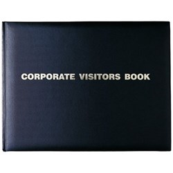 DEBDEN VISTORS BOOK CORPORATE 192Pg 300x200 Black