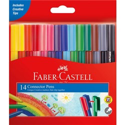 Faber-Castell Connector Pen Art Set Assorted Wallet Of 14