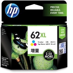 HP #62XL TRI INK CARTRIDGE TRI COLOUR