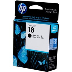 HP18 INK CARTRIDGE BLACK