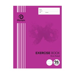 OLYMPIC STRIPE EXERCISE BOOKS 9x7 96PG 8MM RULED