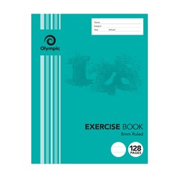 OLYMPIC STRIPE EXERCISE BOOKS 9x7 225x175mm 128P 8mm Ruled