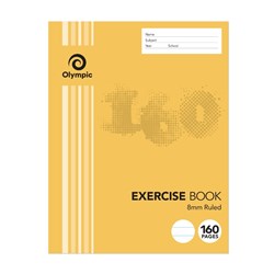 OLYMPIC STRIPE EXERCISE BOOKS 9x7 160Page 8mm Ruled Bound