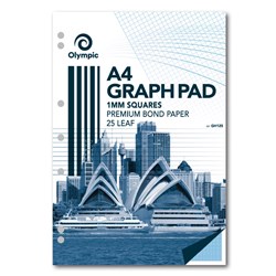 OLYMPIC GRAPH PADS A4 1mm Grid