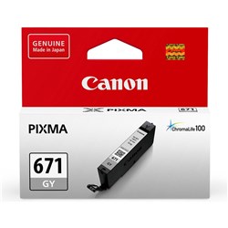 Canon Pixma CLI671GY Ink Cartridge Grey
