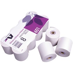 VICTORY CALC/REGISTER ROLLS 44x76x11.5 1Ply Lint Free Bond Pack of 8  CCR603