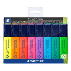 Staedtler Textsurfer Classic Highlighters Chisel 1-5mm Assorted Colours Wallet Of 8