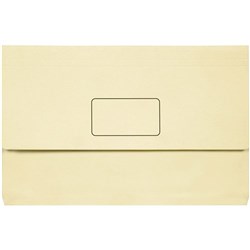 Marbig Slimpick Manilla Document Wallet Foolscap 30mm Gusset Buff