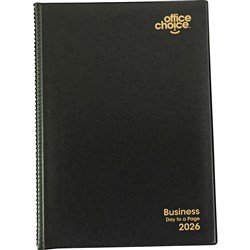 Office Choice Business Diary A5 Day To Page Black