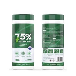 ALCOHOL WIPES 70% Tub of 75