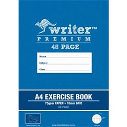 WRITER GRID BOOK A4 10MM 48PG
