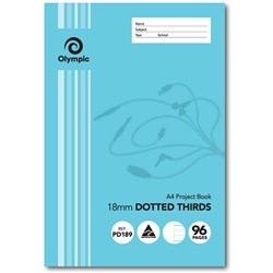 PROJECT BOOK A4 18MM DOTTED THIRDS 96PG