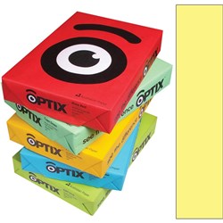 OPTIX COLOURED COPY PAPER A4 80gsm Zoda Lemon