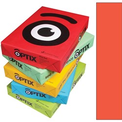 OPTIX COLOURED COPY PAPER A4 80gsm Raza Red